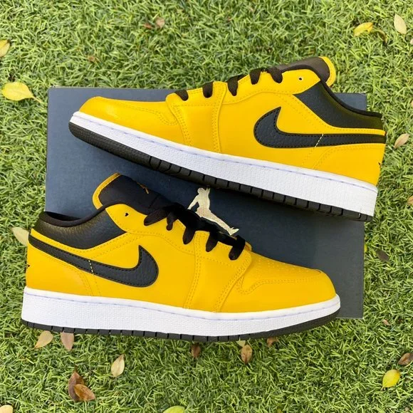 Nike air Jordan 1 yellow black shoes - Picture 1 of 4